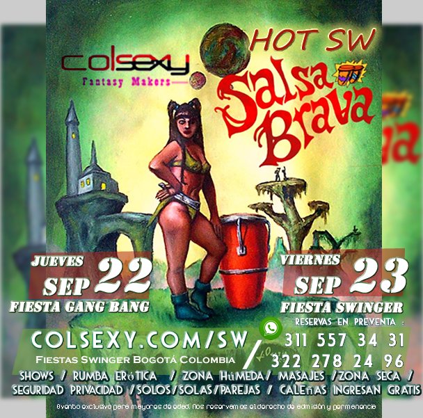 colsexy's tweet photo. #BogotaSwinger #ComunidadSwinger #chicas #sw #swinger #parejas #boysingle #single #HMH #trio #mujeres Preventa HOY https://t.co/ryaLZCaooo