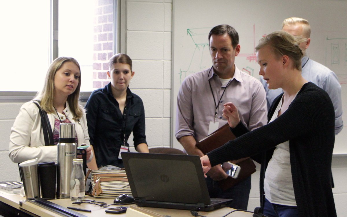 dunwoodycollege's tweet image. Organizers of the @MSPDesignShow stopped by campus to learn more about the furniture #interiordesign students have designed for the Show!