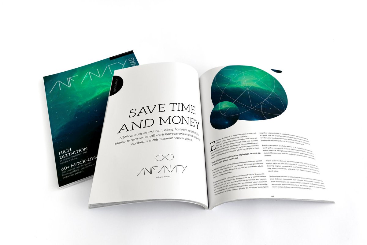 originalmockups's tweet image. Did you know that #InfinityBundle has many #mockups to present designs for #magazines and #catalogs? #photoshop