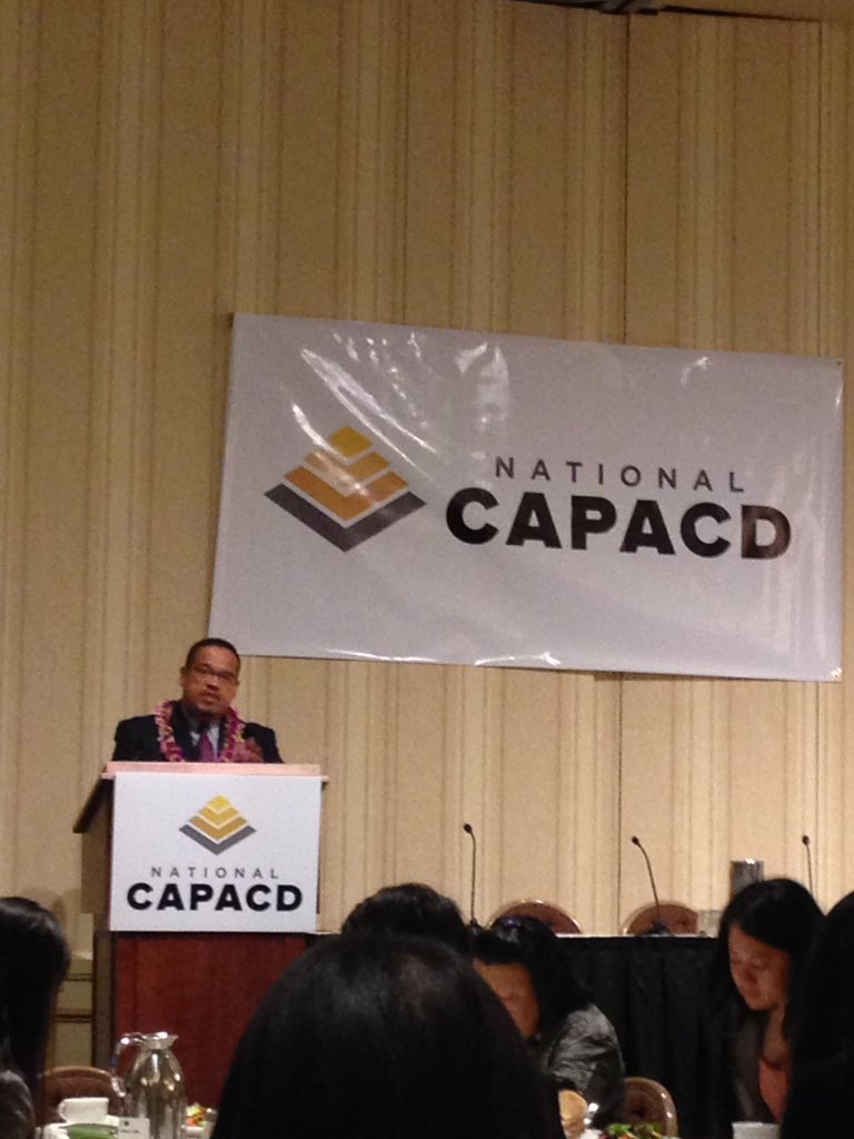 srawal4's tweet photo. 'We are at a historic moment right now.' -@keithellison dropping truths at @CAPACD's annual convention. https://t.co/4VWkg4Cr3R