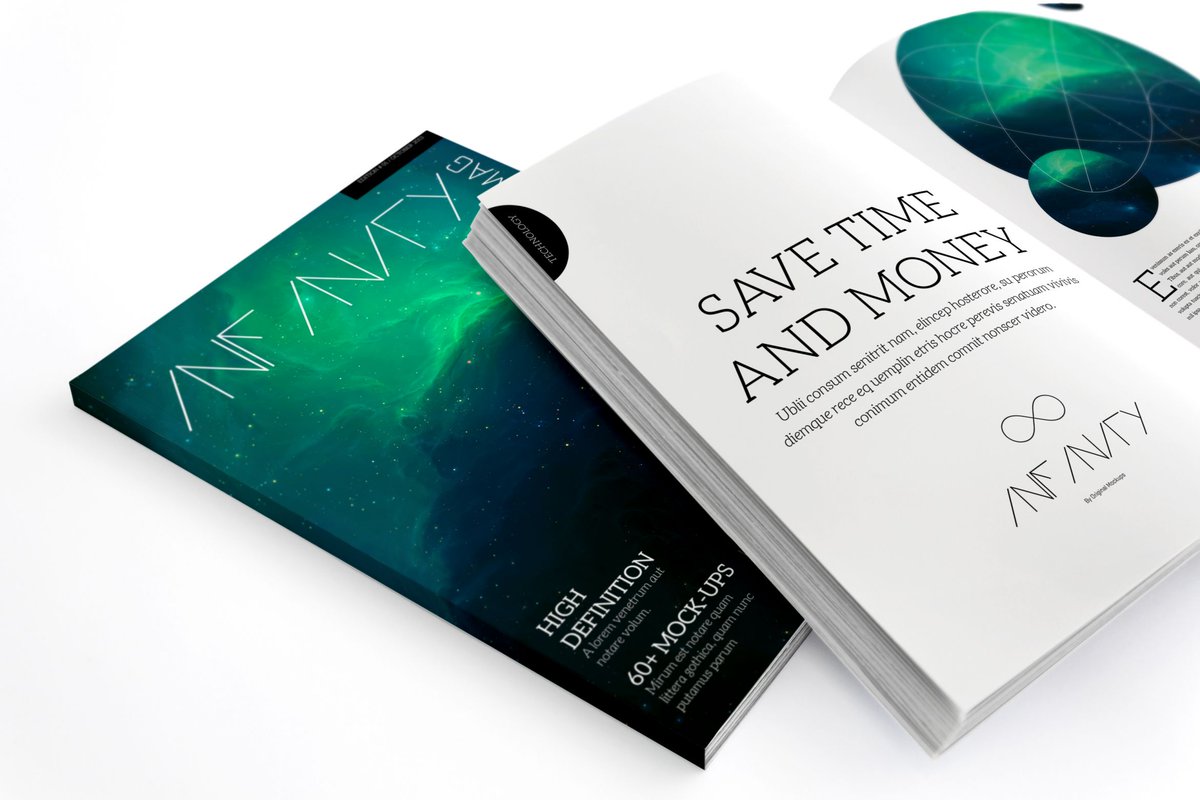 originalmockups's tweet image. Did you know that #InfinityBundle has many #mockups to present designs for #magazines and #catalogs? #photoshop