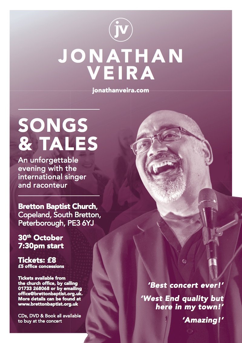 brettonbaptist's tweet photo. Tickets are onsale now for Songs &amp; Tales with Jonathan Veira, Sun 30th Oct @brettonbaptist. https://t.co/AlS7cQMzJT
