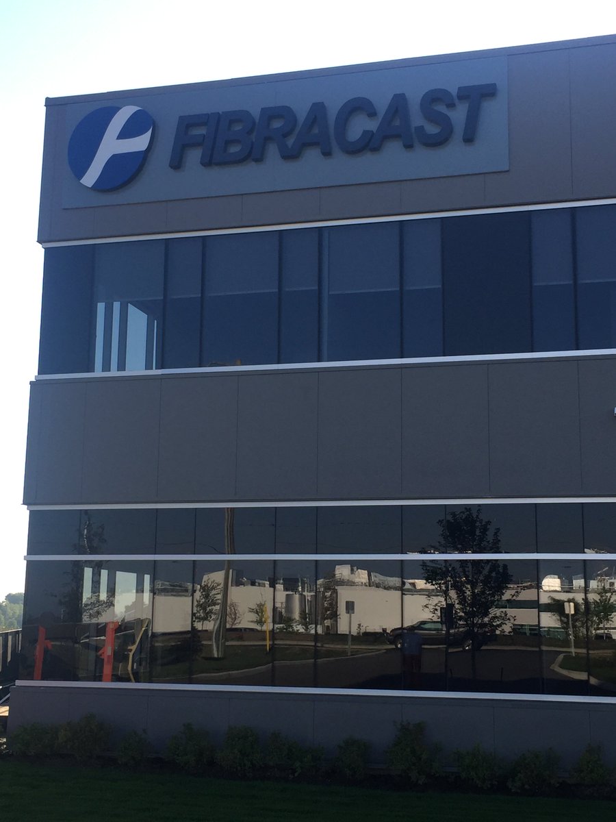 ZingSigns's tweet image. Just installed channel letters for FIBRACAST. They opened their new water manufacturing facility here in #HamOnt