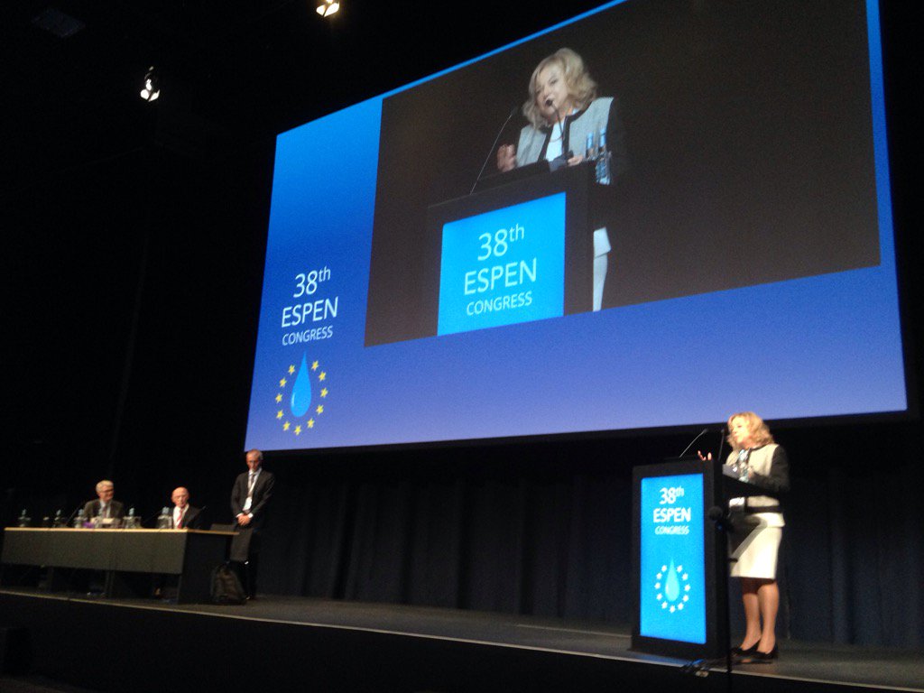 sjk23h's tweet photo. Congratulations Ibolya Nyulasi, ESPEN Career Achievement Award #ESPEN2016 https://t.co/q3Zbbx5rJq