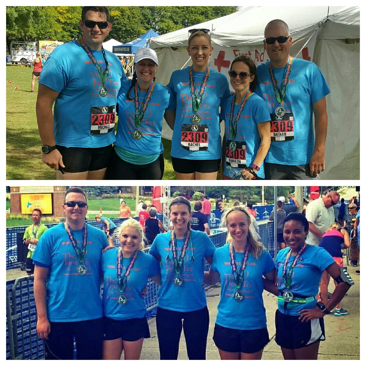 Many thx <a href="/MiShirtWorks/">John Palton</a> for the sweet shirts! Our 15 runners looked awesome &amp; repped us well yesterday <a href="/CCRiverRun/">Cap. City River Run</a>.