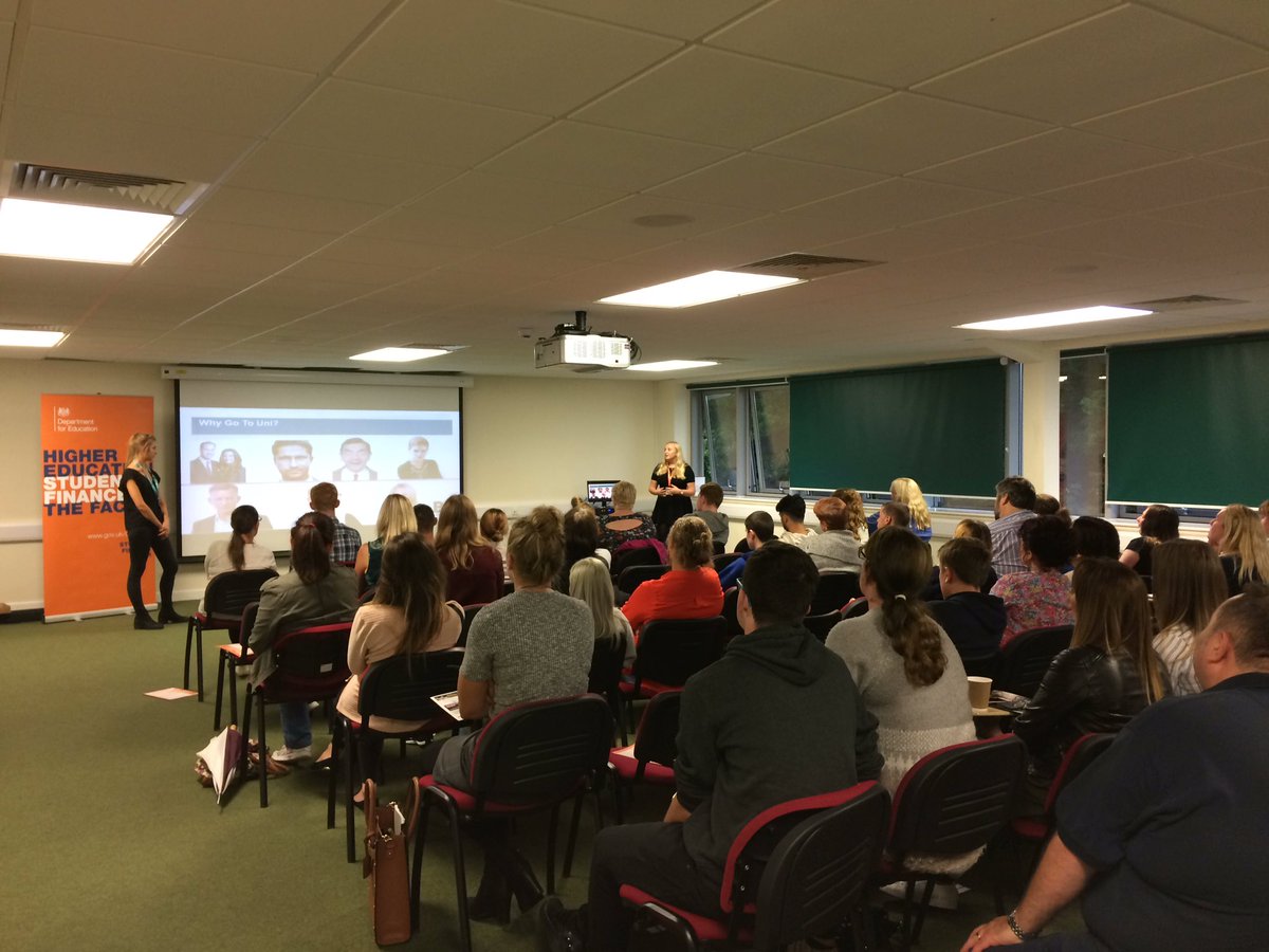 LeAFSixthForm's tweet photo. A great turn out for the Higher Education Information Evening. @LeAF_studio #university #UCAS https://t.co/zQwUeL41pw