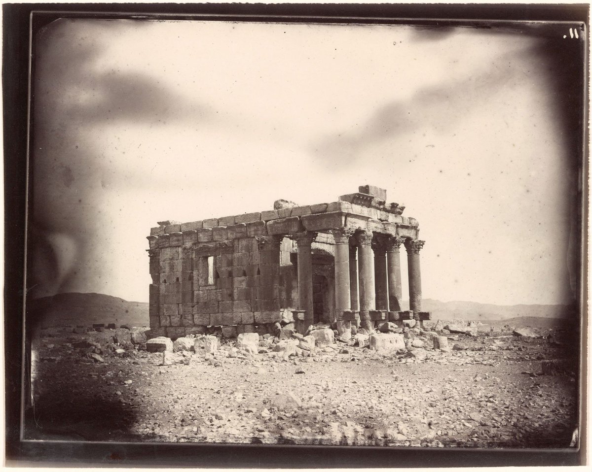 Palmyra’s Temple of the Baalshaman, as it was in 1864. It was turned to rubble by explosives last year. j.mp/2cF0fhQ