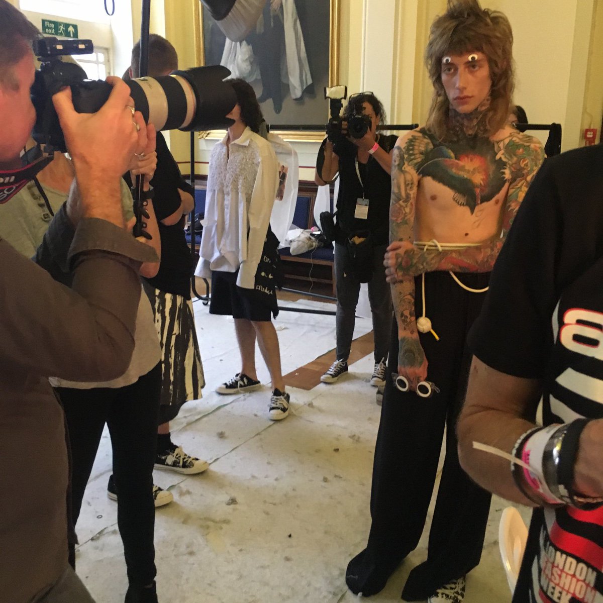OnFeatures's tweet image. Backstage at #Dumpty's #SS17 collection for #LFW #OnFeatureAtLFW