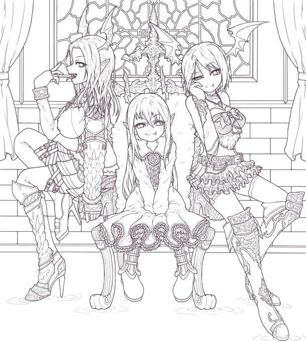 ちょこちょこ描いてる絵。塗る・・ます。 