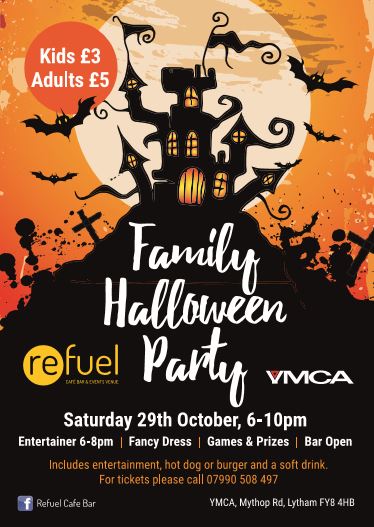 #Halloween #Halloweenparty #Lytham #familyfriendly #fancydress 
29th October, 6pm - 10pm.