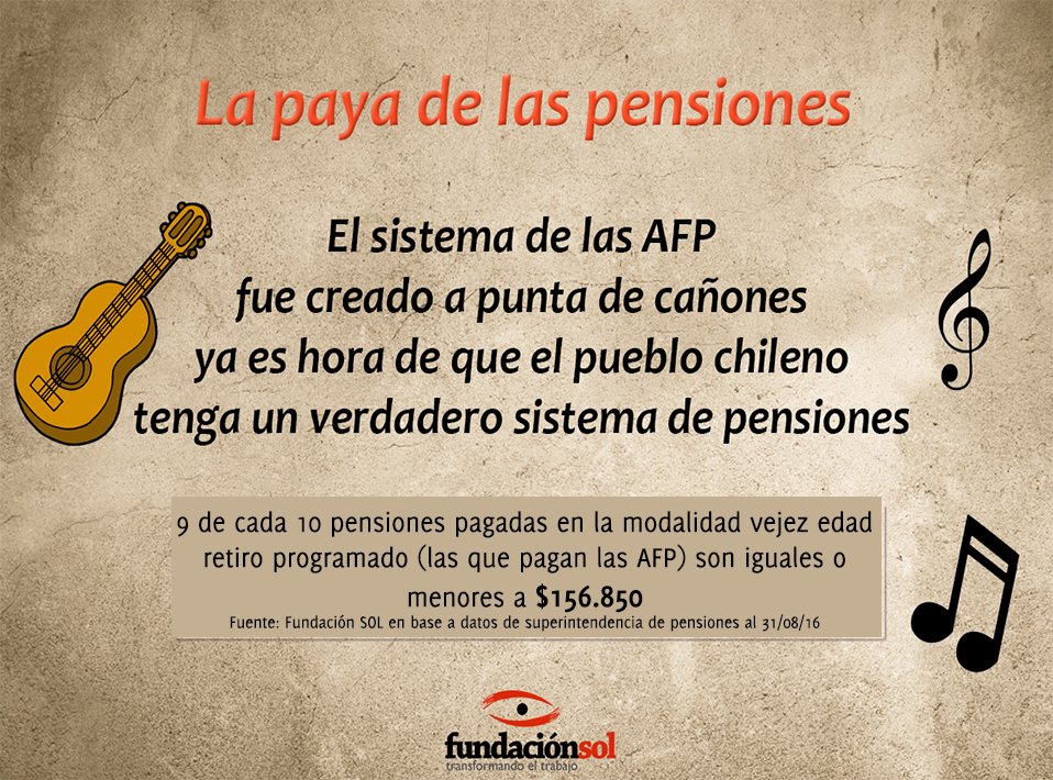 lafundacionsol's tweet photo. La paya de las pensiones, para seguir motivando un cambio necesario durante estas fiestas. https://t.co/Dq0jSmW3wl