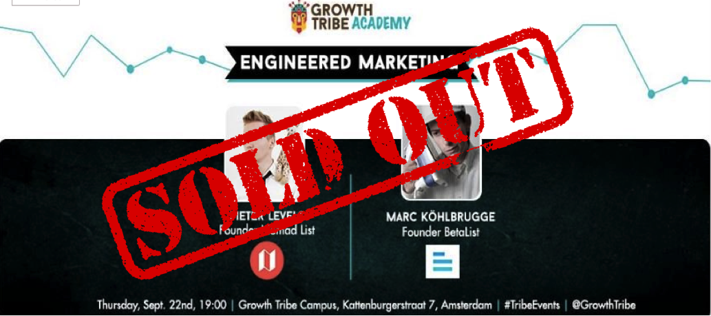 GrowthTribe's tweet photo. This Thursday!! @levelsio & @marckohlbrugge will rock our stage! Are you coming?
#tribeevents https://t.co/21qtl7XCGc