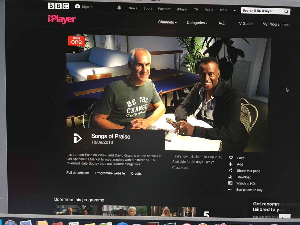 simonwardlondon's tweet photo. In case you missed me discussing God and fashion on Songs of Praise yesterday, it's on BBC iPlayer https://t.co/7r8zofeJAG