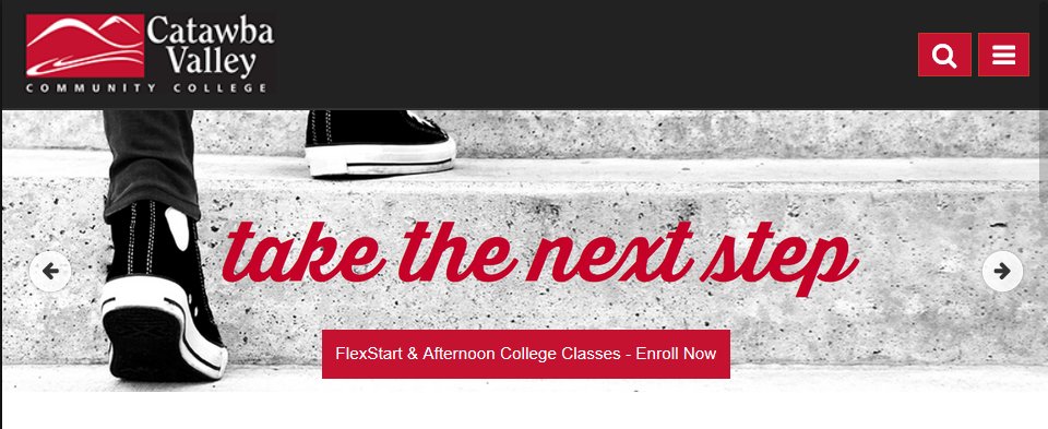 commonspot's tweet image. Congrats to new customer @CatawbaValleyCC on the launch of their new responsive design site using #CommonSpot CMS