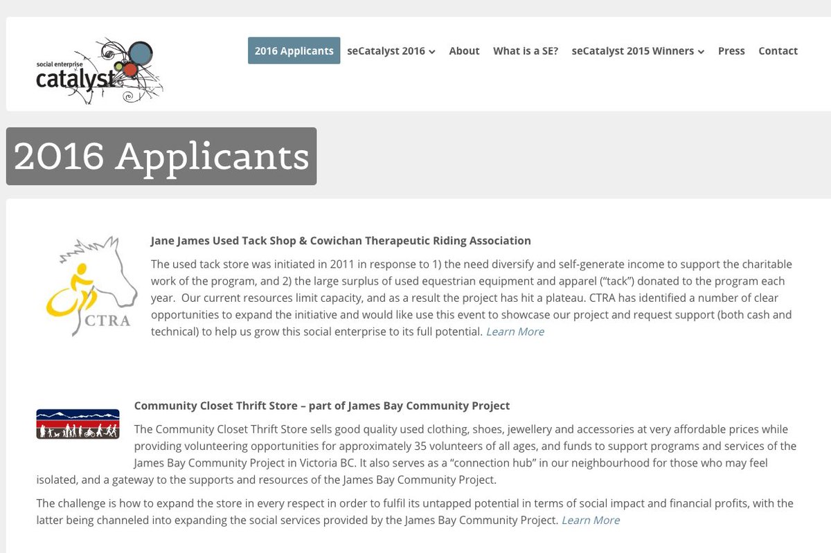 secatalyst's tweet photo. Learn more about SeCatalyst 2016 12 applicants? See them all: https://t.co/OODPAZuwkR #socialenterprise #secatalyst https://t.co/t8tiQozZ99