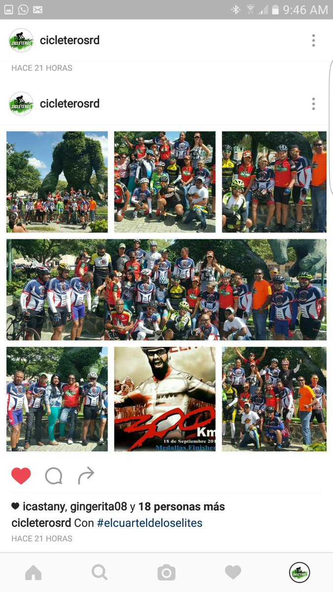 ingdahenriquez's tweet photo. @DavidColladoM. Gracias al ADN y la PM por el apoyo en la actividad de Ciclismo 300km Santiago-Santo Domingo. https://t.co/2Y2VOza8go