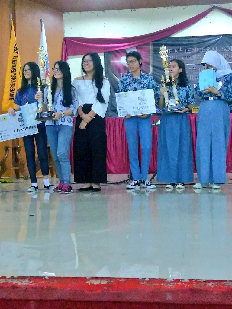 Here are the result of JSDC 2016 :
Champion: SMA Immanuel 
1st runner up : SMAN 2 Cirebon
Congrarulation! #dfest2016