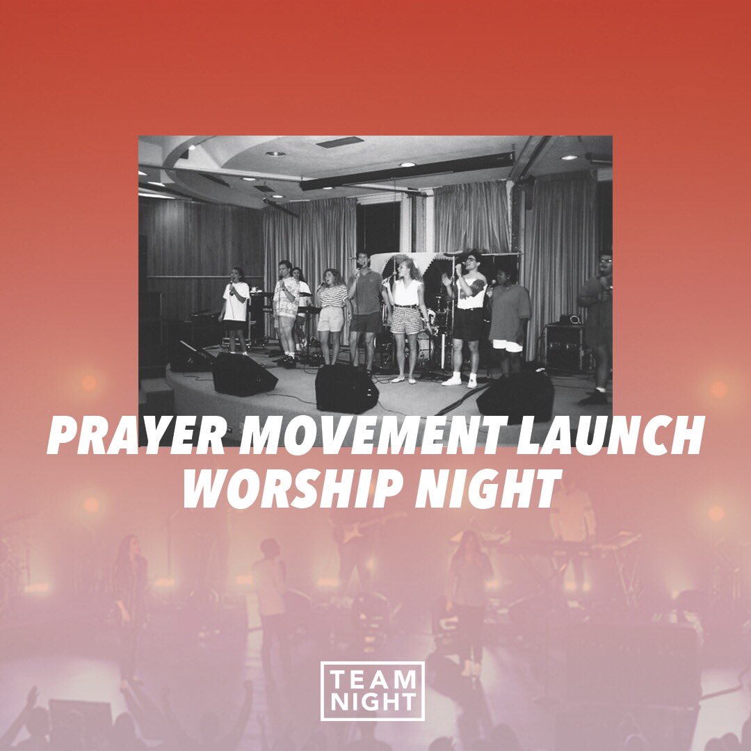 TEAM NIGHT is TONIGHT
Prayer Movement Launch
Worship Night
7pm
Prayer Tower Auditorium
WE CAN'T WAIT TO SEE YOU!