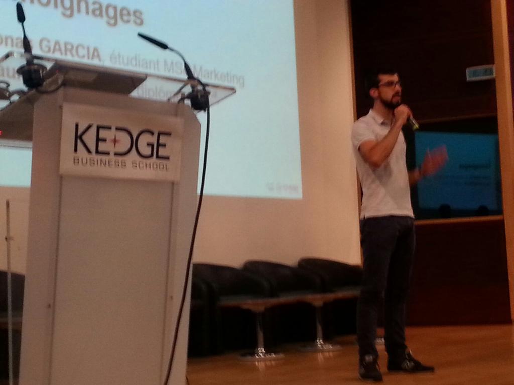 philippeamabile's tweet photo. @jnsgarcia temoigne sur l'entrepreneuriat pendant son #msc #kedgebsMRS https://t.co/XttdyCcCXx