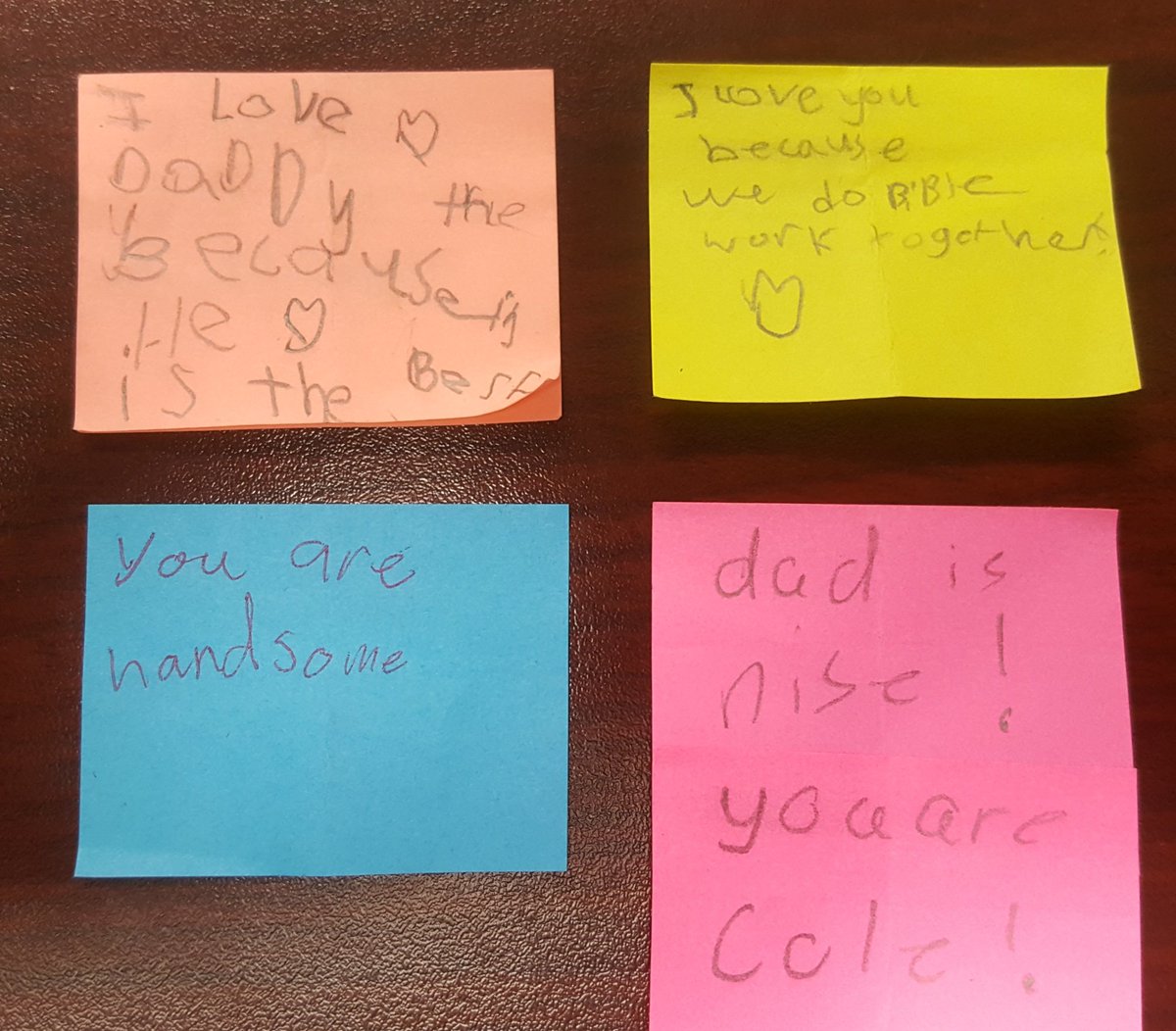 Brandon_Owen's tweet photo. Some much needed encouragement from my kiddos this morning. Thankful for each one of them. #tc #monday https://t.co/uLFe7qmj9X