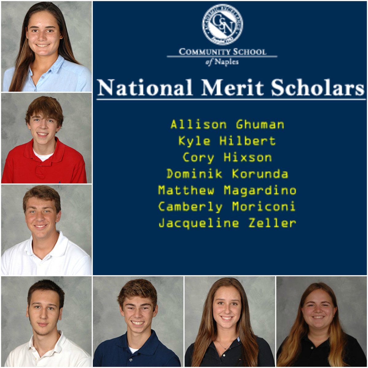 CSNSeahawks's tweet photo. Congratulations to CSN's National Merit Semifinalists. https://t.co/Va51mEmmp0