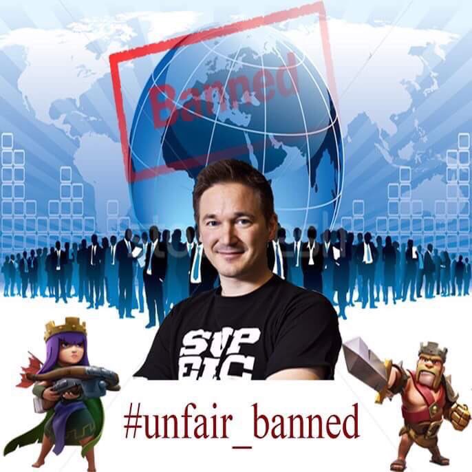 earlybird001's tweet photo. #unfair_banned @clashofclans @ipaananen @supercellgames lift the ban and stop kill the game https://t.co/EADgE9q3s3