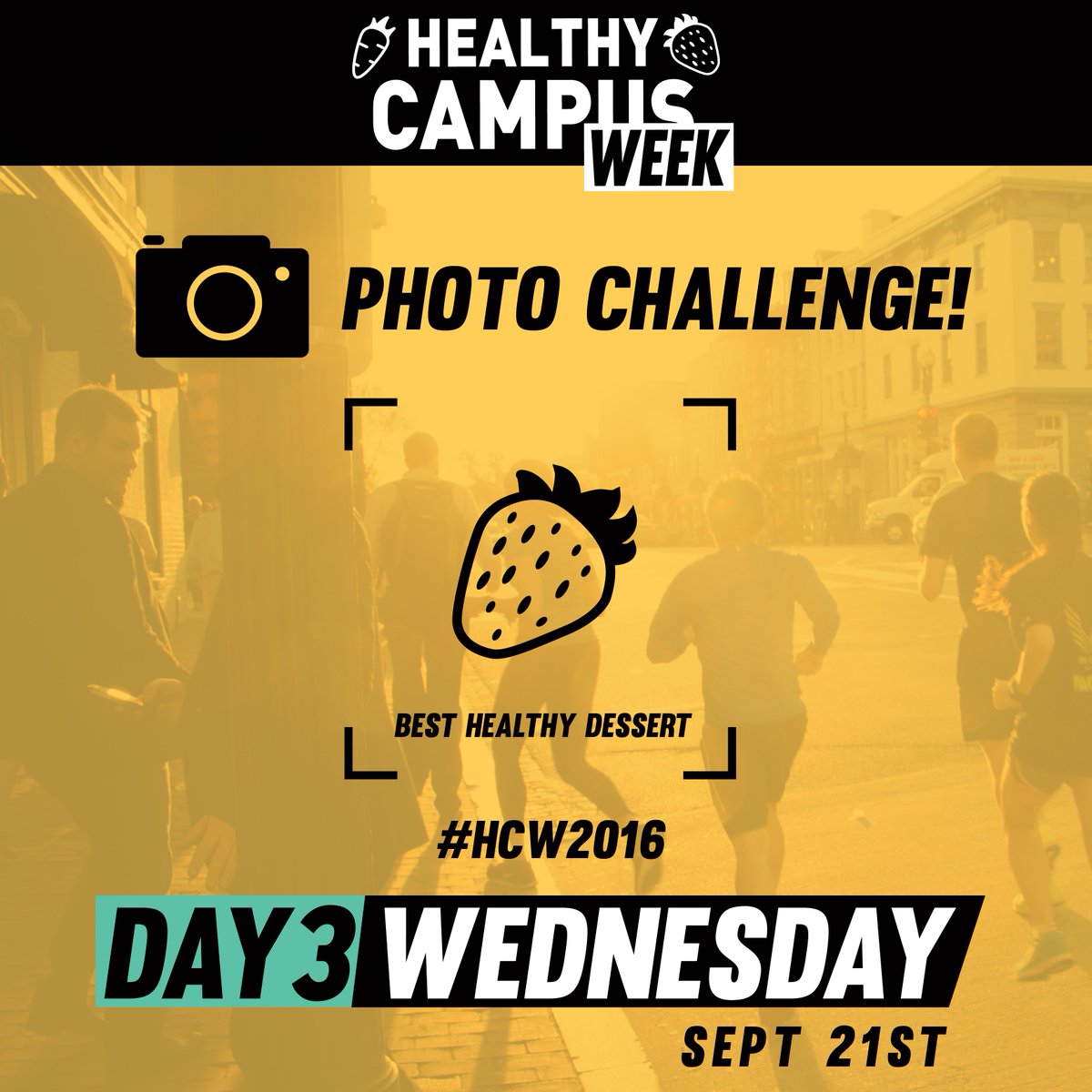 LibertyDining's tweet photo. Day 3 of #HCW2016 and another chance to win! Add the hashtag and show us your favorite healthy dessert! Be our daily winner! https://t.co/7ECJFpr95b