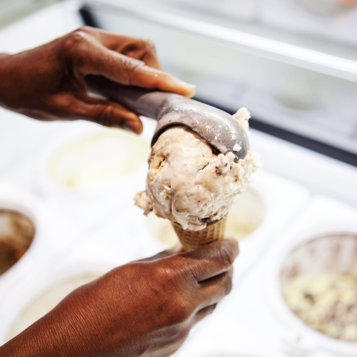saltandstraw's tweet photo. The smell of warm waffle cones &amp; happiness awaits—check out our new shop hours on Instagram: https://t.co/7vaKYzTsSB https://t.co/nqtHqj0QPL