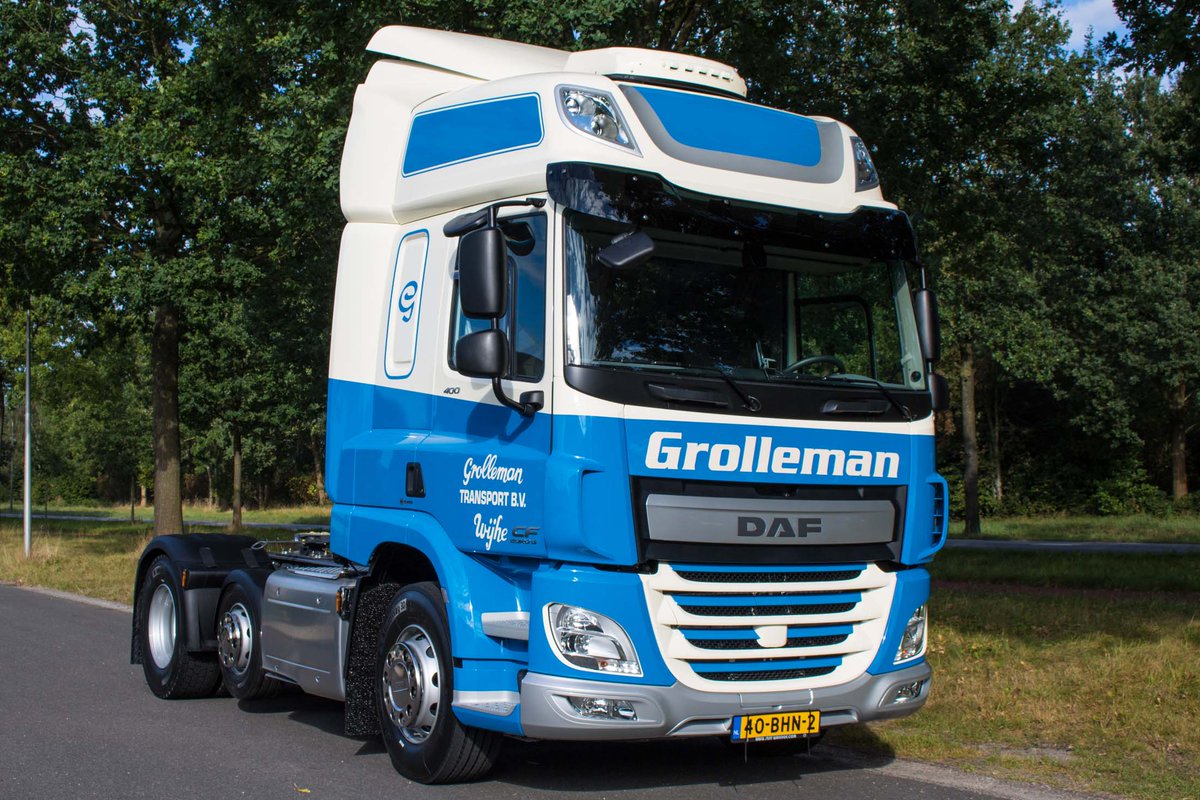 DAFSentWaninge's tweet photo. Een nieuwe #DAF #CF400 #FTP #SpaceCab afgeleverd aan #Grolleman #Transport! Veilige kilometers! #SentWaninge #Trucks https://t.co/q1vsyvkDrb