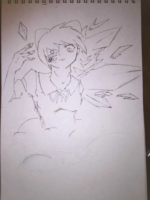 異形郷見てたらチルノ描きたくなってきたので 