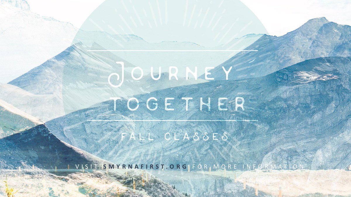 fbcsmyrna's tweet photo. We continue to Journey Together in our desire for optimal living. Join us Wed at 6p for a night of discipleship https://t.co/v8ee4rarL0