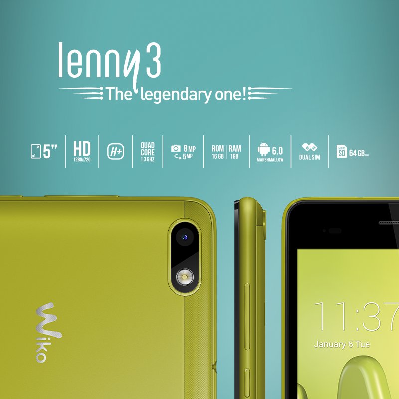 WikoAlgerie's tweet photo. https://t.co/CI6ZoaVgEM
Le #LENNY3 disponible dans tous les magasins DARKOM MULTIMEDIA
#Smartphone #wiko https://t.co/jhNHXU9zDr
