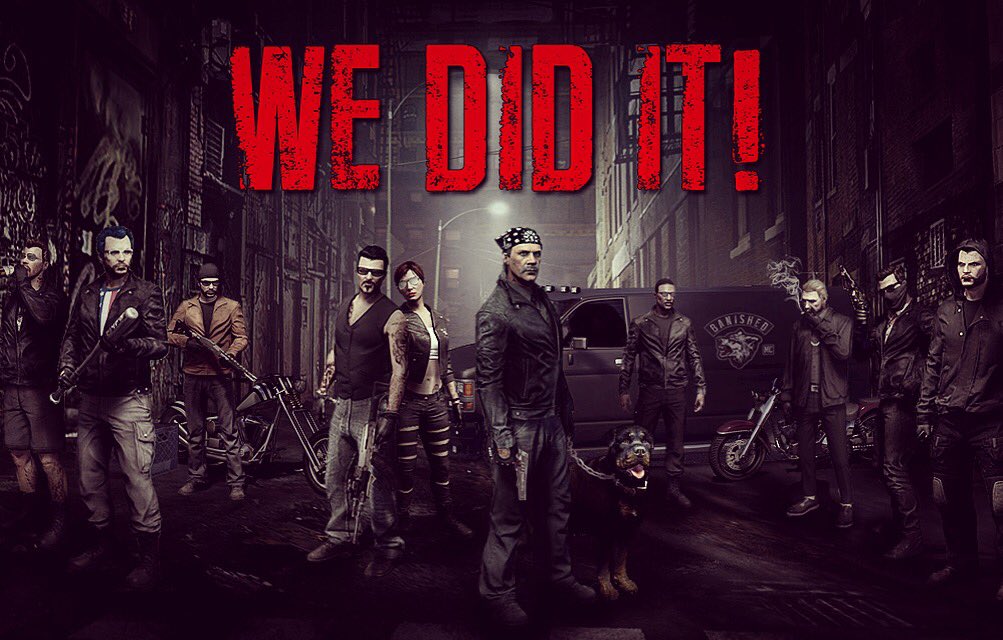 GTABiker's tweet photo. No words right now. To everyone that made an effort on our behalf - I can't thank you enough... at last we did it! https://t.co/8UeHJWBnyU