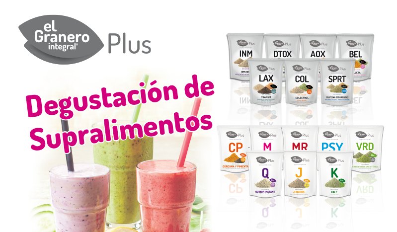 granerointegral's tweet photo. ¡Degusta hasta las 20h nuestros #SupralimentosBio en el Herbolario Illescas Natural (C/ Castilla La Mancha, 65)! https://t.co/5U4L77OoOi