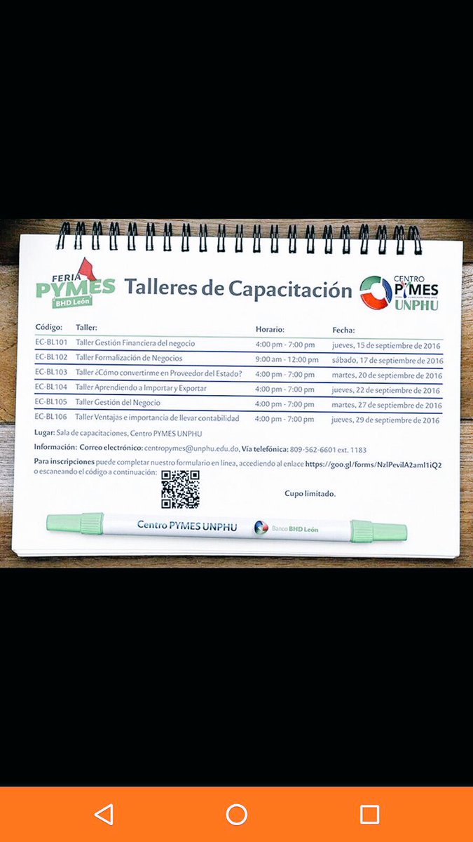 karomerosu's tweet photo. Excelente iniciativa de @BHDLeon y Centro Pymes UNPHU https://t.co/lKcN1miMS7