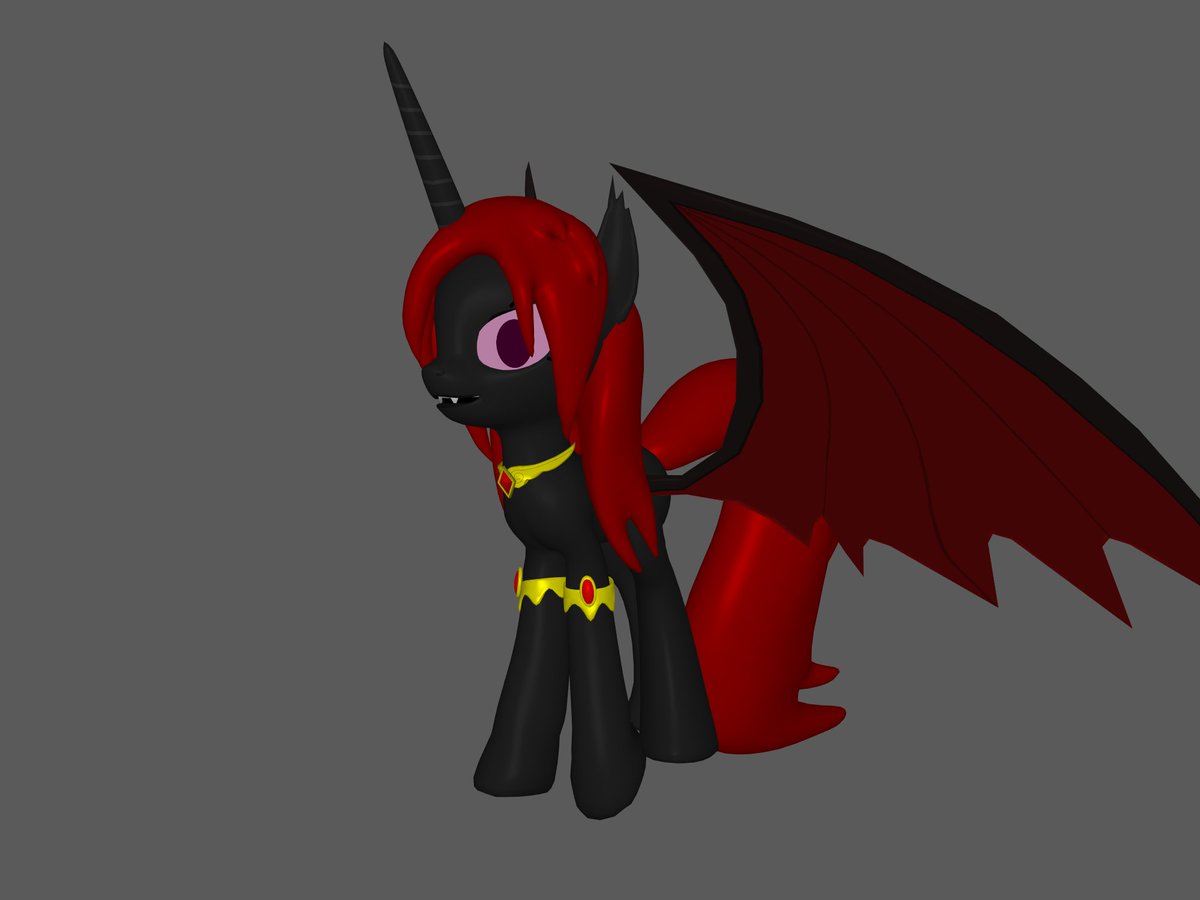 CynderShadowsQu's tweet photo. Messing around with a 3D pony creator. https://t.co/7vlWTewZKH