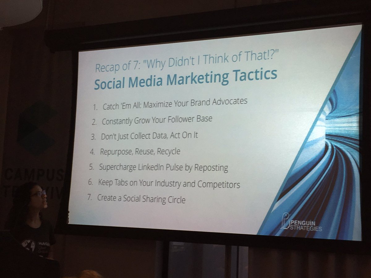 NKa_Innov's tweet photo. Wow thanks For all of these tips about social media marketing tactics #HUGTLV16 @HubSpot https://t.co/TiHGkOds9C