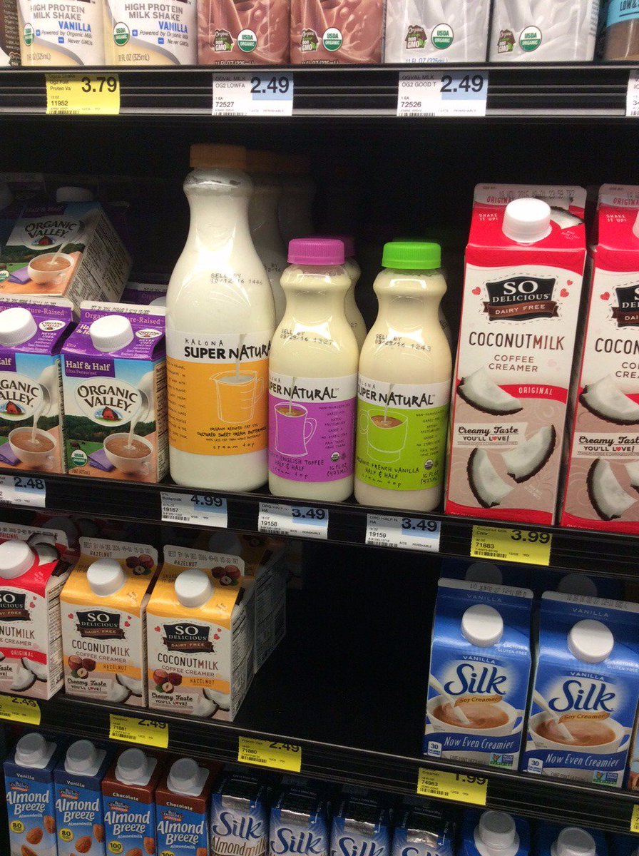 KalonaMilkDairy's tweet photo. Our new flavored half &amp; half in the @HyVeeSiouxFalls! Get yours today! #organic #grassfed #nostabilizers https://t.co/qlVTNHrldO