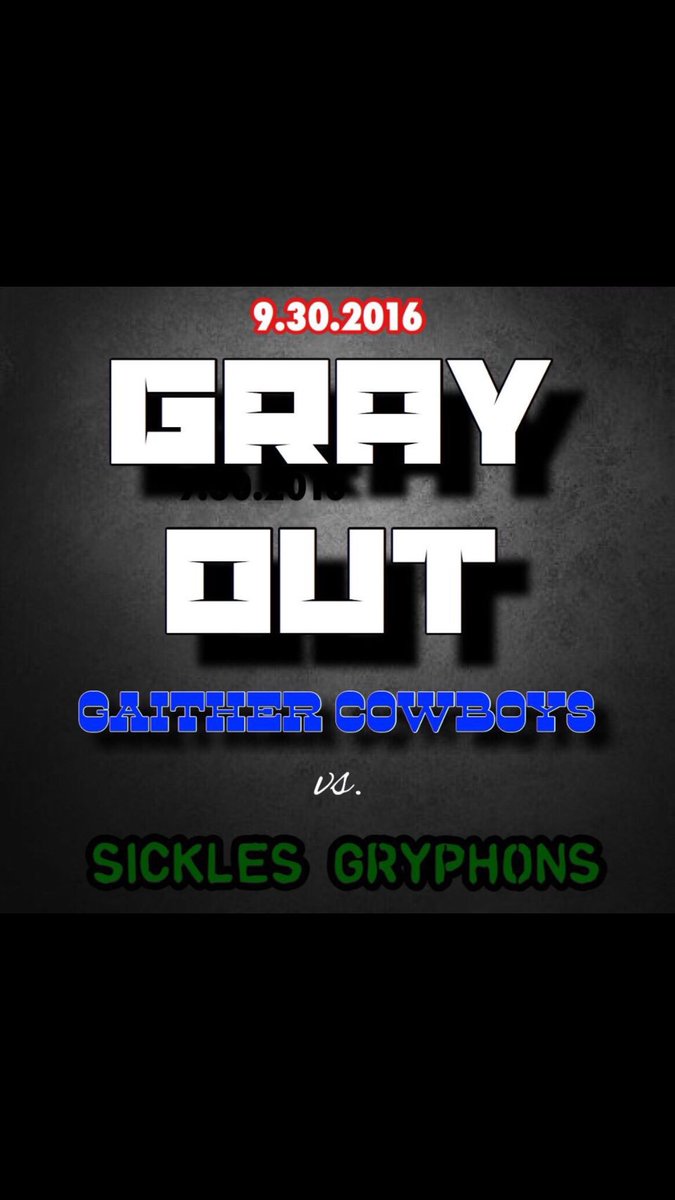 GHSCowboyCrew's tweet photo. Be at Sickles this Friday to support your Cowboys don't forget to wear grey! https://t.co/Xusox5YZ9a