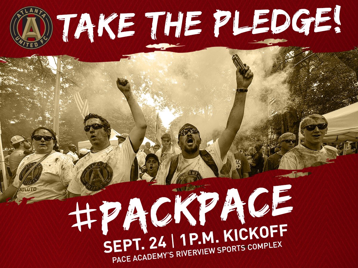 ATLUTD's tweet photo. Retweet to take the pledge!
Let's #PackPace
Be there! https://t.co/VVDIbDEEvd
