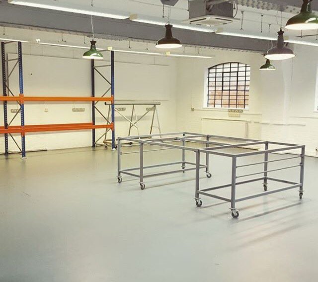 New workshop/showroom on the ground floor full of potential... we can't wait! #leatherwork #billambergstudio #LDF16