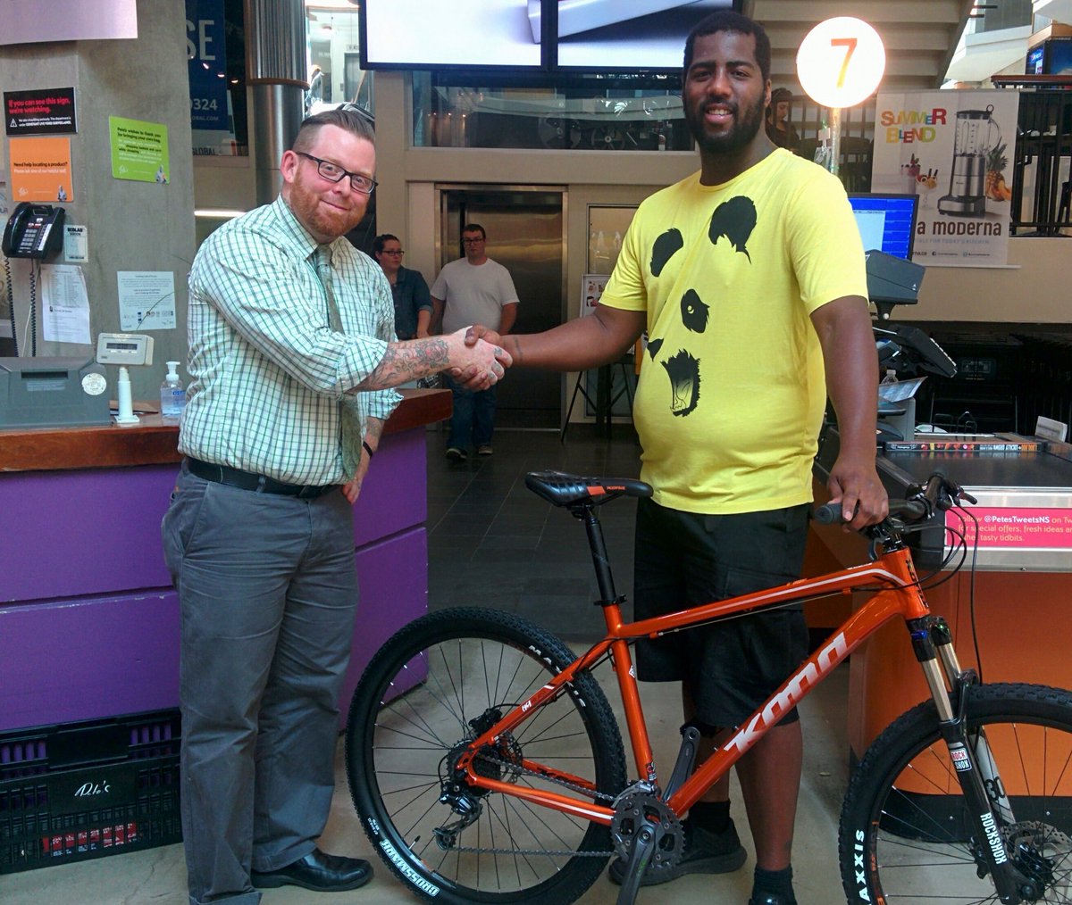 PetesNS's tweet photo. Congrats to Michael Benoit who won our bike contest in #Halifax! 🎉 https://t.co/CFq1BQFDkK