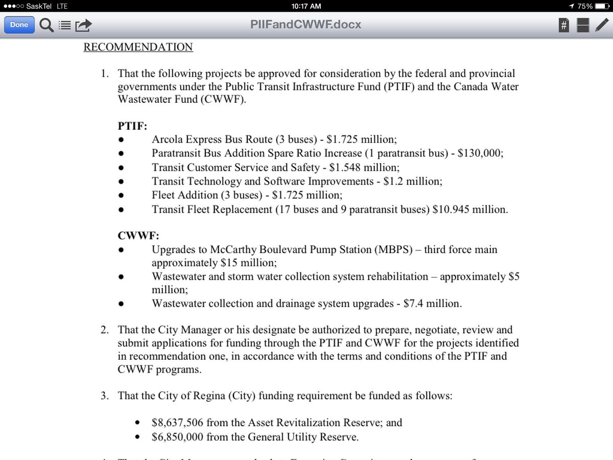 .#yqrcc having a special 10am meeting to access recently announced federal and provincial funds! Great news!