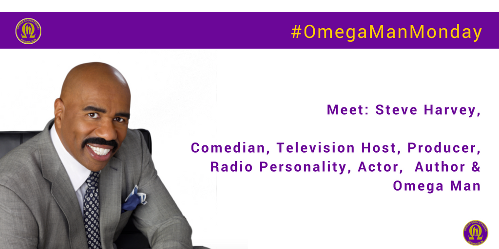 oef1911's tweet photo. #OmegaManMonday: Shining the spotlight on #SteveHarvey, Comedian, TV Host, Producer, Actor, Author #OmegaMan https://t.co/6d7PLJrJq8
