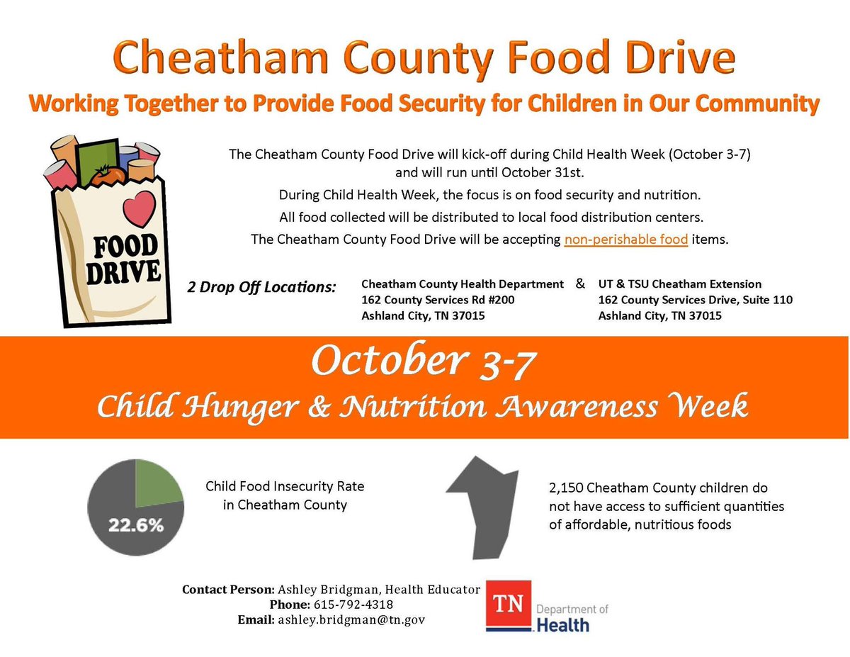 CheathamCoExt's tweet photo. Cheatham County Food Drive https://t.co/GZRBe5SSQA