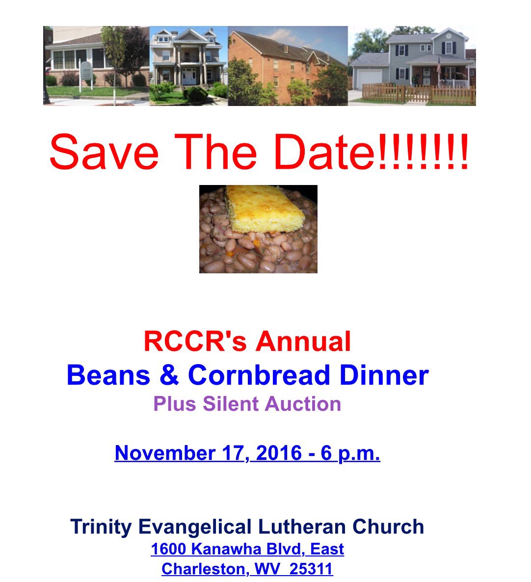 RCCR_Charlesto_'s tweet image. #BeansandCornbread dinner #savethedate #fundraiser #nonprofit #silentauction