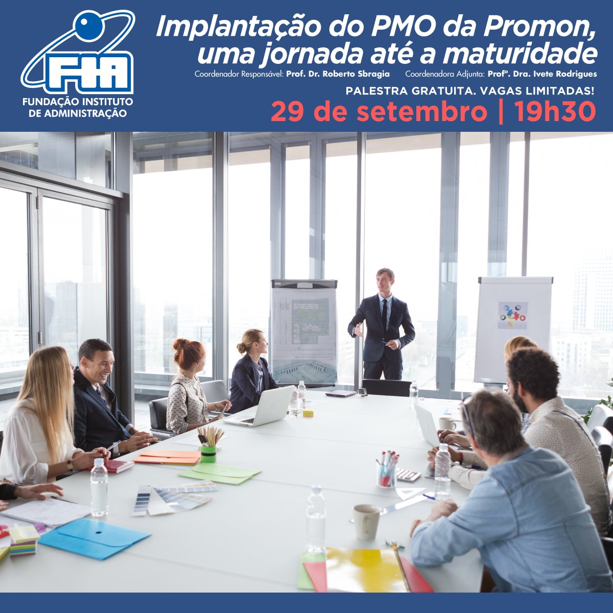 Palestra com a diretora do Grupo Promon, Patricia Sibinelli. Participe: goo.gl/ZQGbaJ