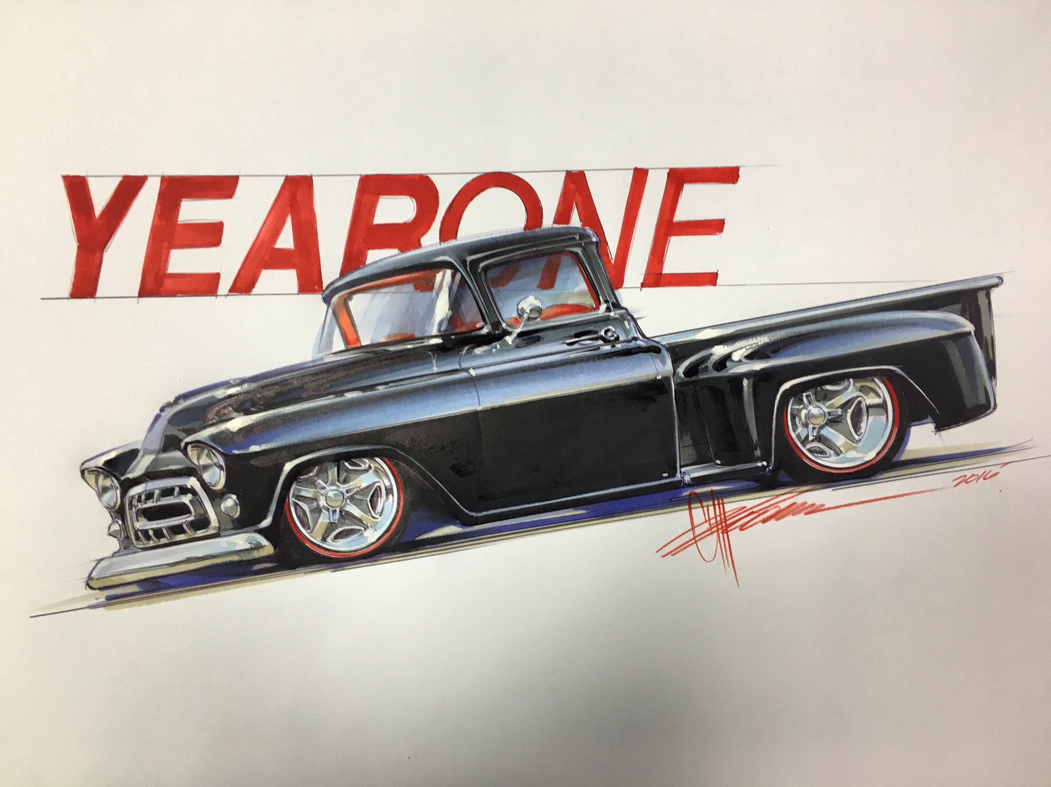 Chip Foose Drawings Chevy