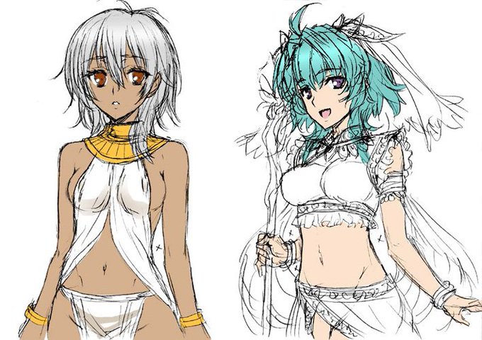 作画を担当させていただいたモブキャラの一部です～。  #VB_RAGNAROK  https://t.co/voYGUtd73W 