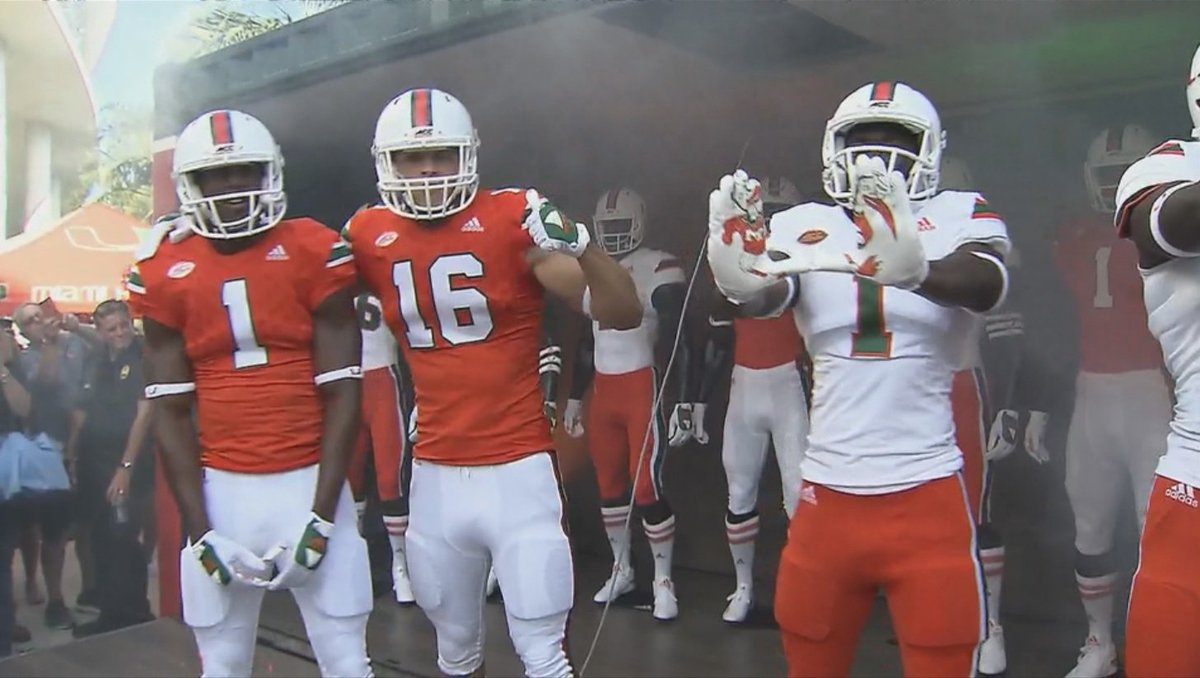 KICKING IT OLD SCHOOL!  Check out the Canes new uniforms... bit.ly/2cpU013?utm_me… https://t.co/bJsO6hWrF5